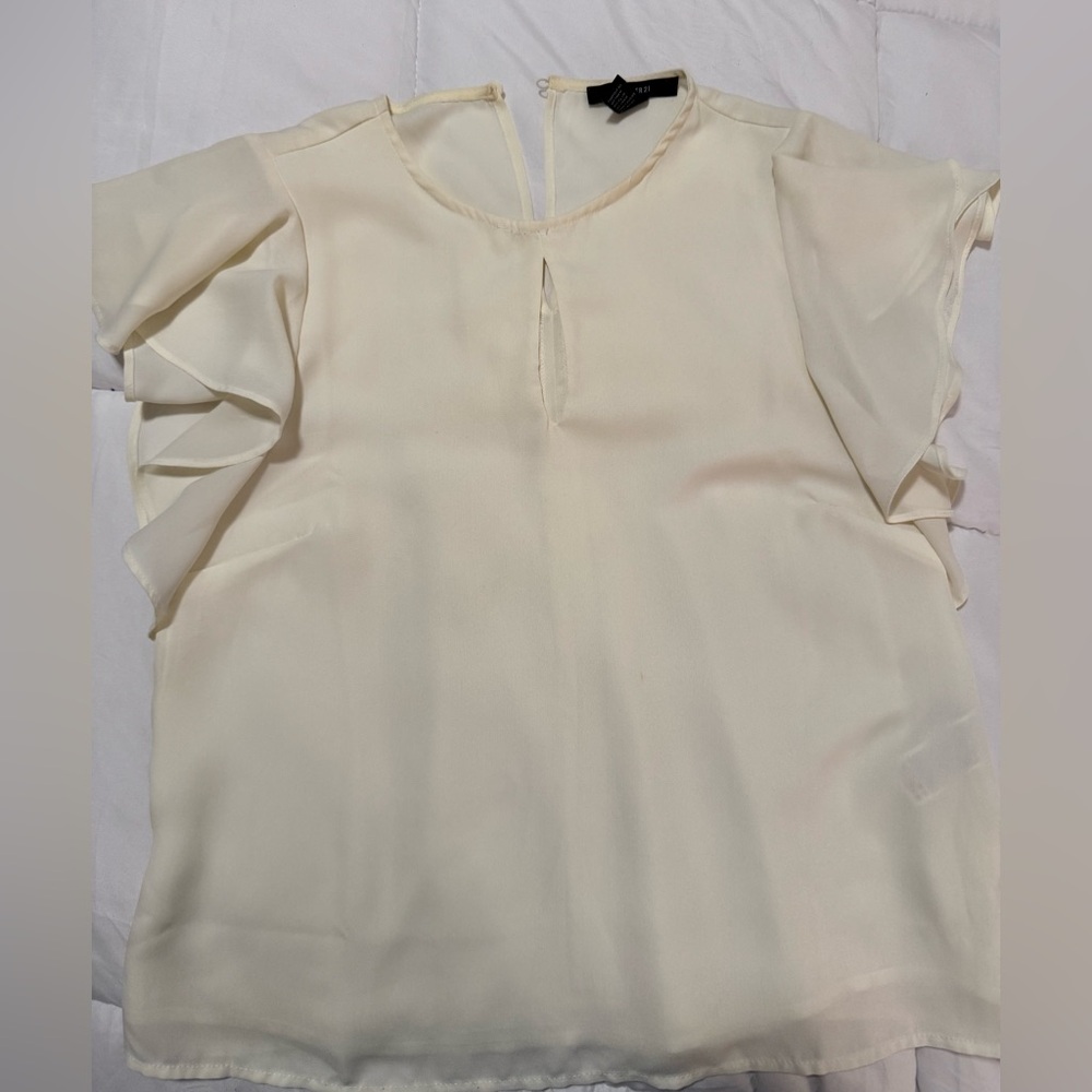 Forever 21 Off-White Blouse